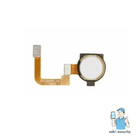 Fingerprint Sensor with Flex Cable for Realme 5 Pro White